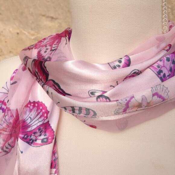 Silky Butterflies Scarf - Picture 2 of 2